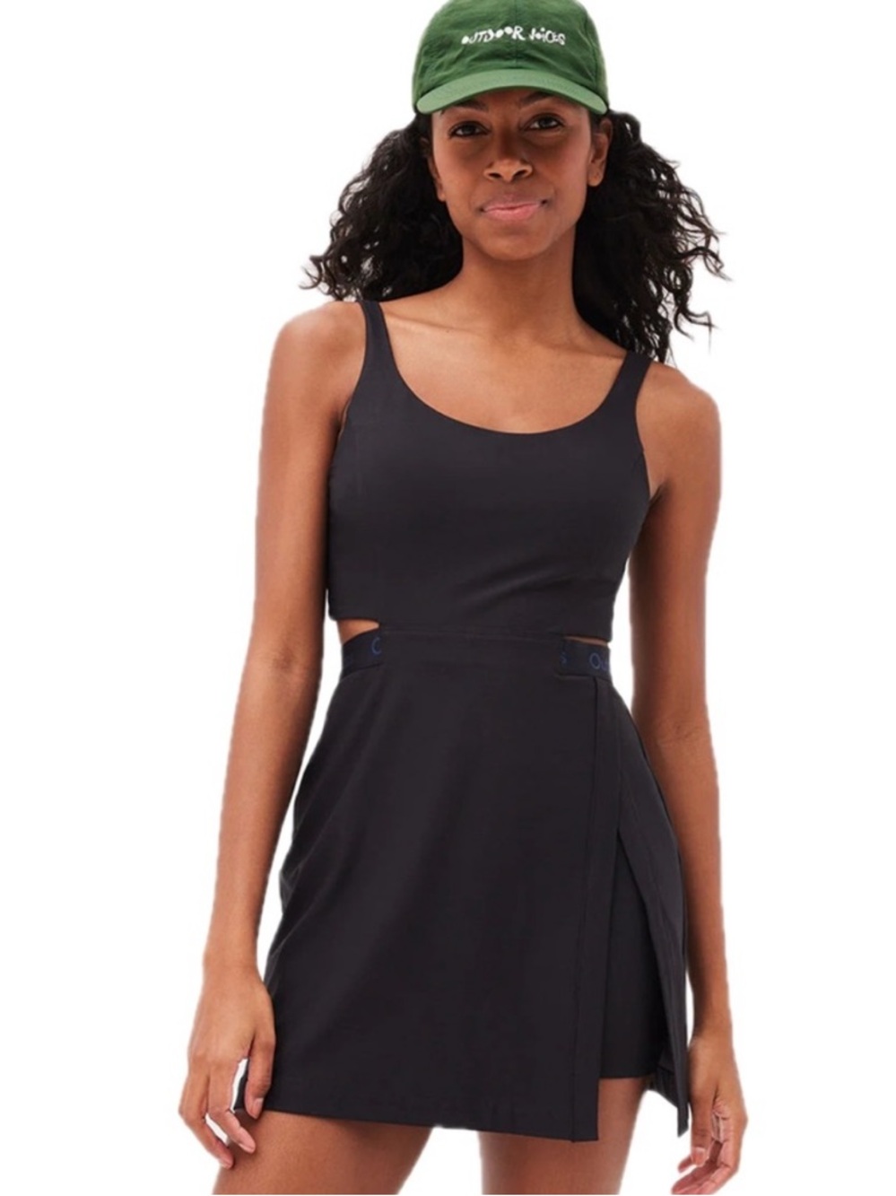 Outdoor Voice Court Cutout Tennis‎ Dress Black Womens Size XS